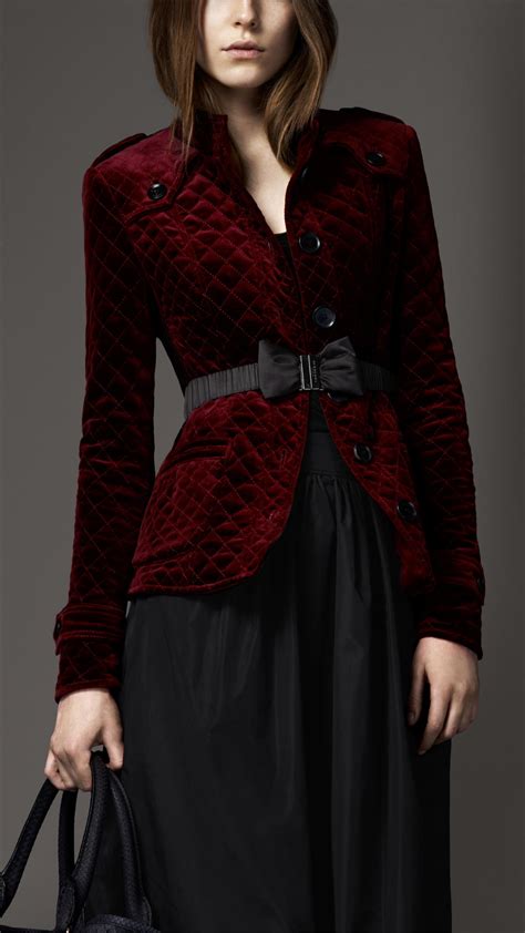 burberry velvet jacket|burberry female jackets.